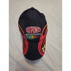 Jeff Gordon Hat Cap Strap Back Mens NASCAR Racing Flames Dupont Motorsports
